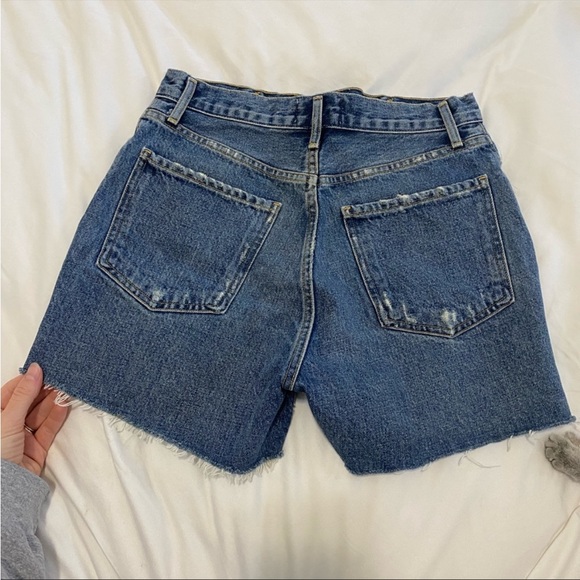 Agolde Dee Super High-Rise Denim Shorts in color precision, size 26 - Picture 6 of 8